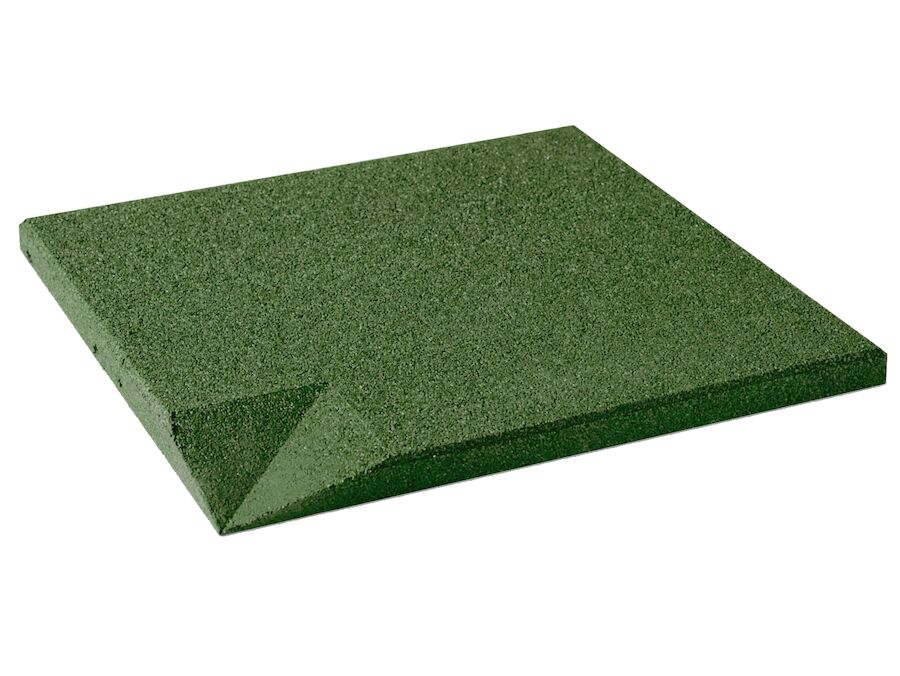 Gummiflise indvendigt hjørne 30 mm, grøn