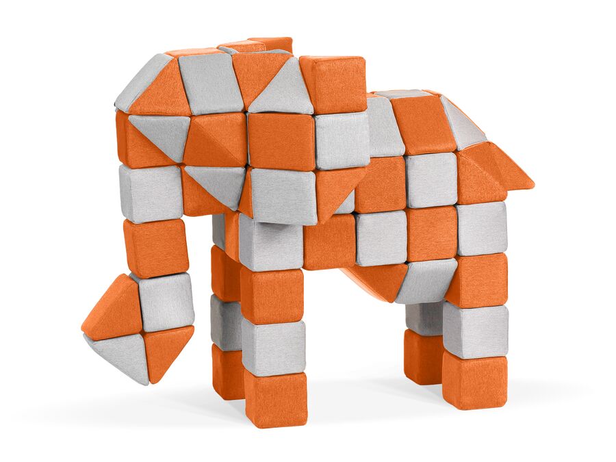 Sett 1425 Beige/Oransje