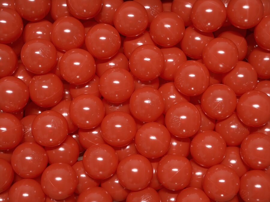 Baller til ballbasseng Ø 7 cm Rød