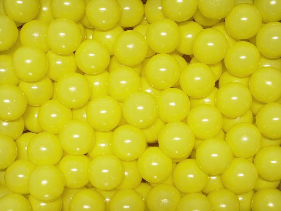 Baller til ballbasseng Ø 7 cm Gul